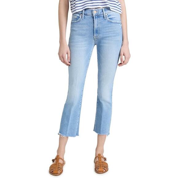 MOTHER Denim - MOTHER Women's The Insider Crop Jeans, Limited Edition, Blue, 26